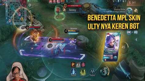 Benedetta Mpl Skin Sekali Ulty Musuh Auto Gak Gerak Mobile Legends