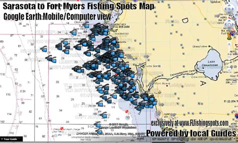 Sarasota to Fort Myers Florida Fishing Spots | FL Fishing Spots for GPS