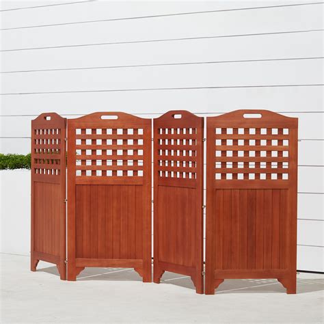 Vifah 46 In H X 1 In W Wood Fence Panel And Reviews Wayfair