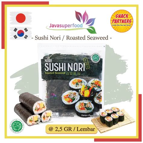 Sushi Nori Sheet Gold Isi 10 Lembar 25 GR Sushi Roasted Seaweed