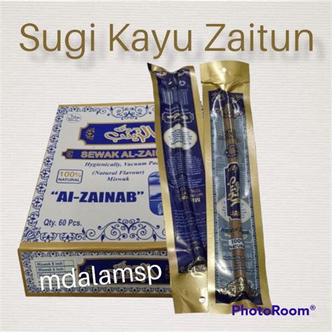 Sugi Miswak Kayu Zaitun 8 Inci By Zainab Shopee Malaysia