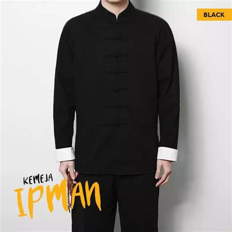 Jual Kemeja Cheongsam Kemeja Ip Man Koko Lengan Panjang Pria