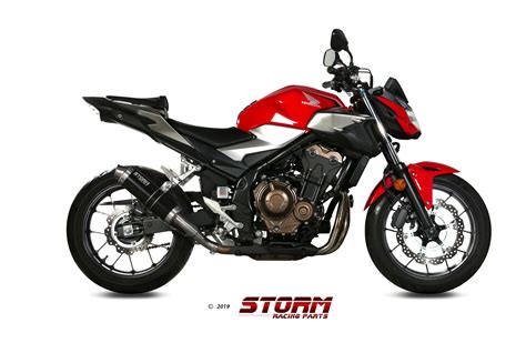 Scarico Honda Cb F Storm Gp Inox Nero H Lxsb Storm