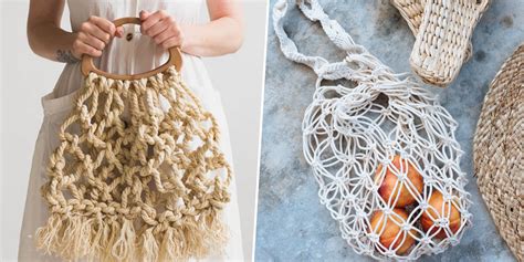 Comment faire un sac filet en macramé Marie Claire