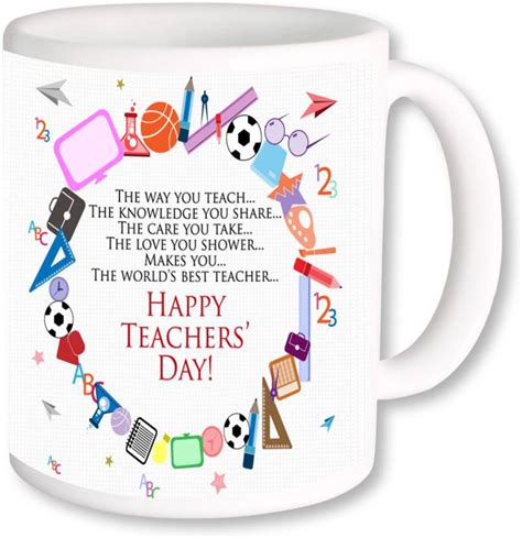 PhotogiftsIndia Best Gift For Teacher On Happy Teachers Day Ceramic Mug Price in India - Buy ...