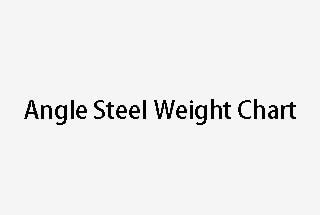 MS Angle Weight Chart