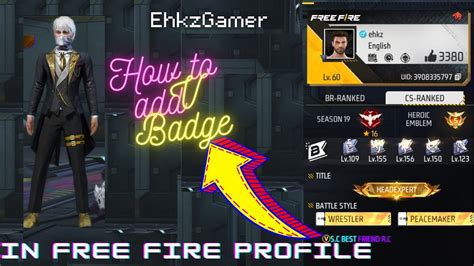 HOW TO ADD V BADGE IN FREE FIRE 2023 HOW TO ADD V BADGE IN PROFILE