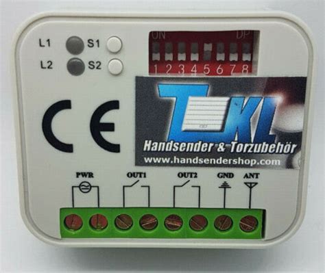 TKL Funkempfänger 868 MHz kompatibel zu Sommer 4020 4025 4026 4031 TX03