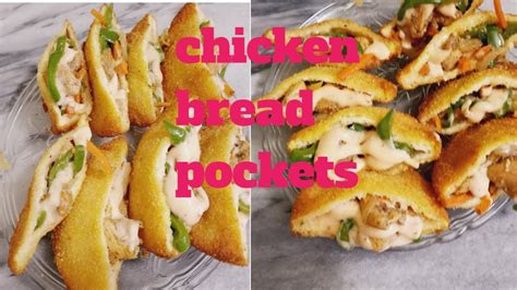 Chicken Bread Pockets Recipe Ramadan Special Chicken Pockets Crispy