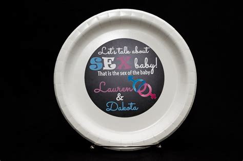 Let S Talk About Sex Baby Gender Reveal Personalized Baby Etsy