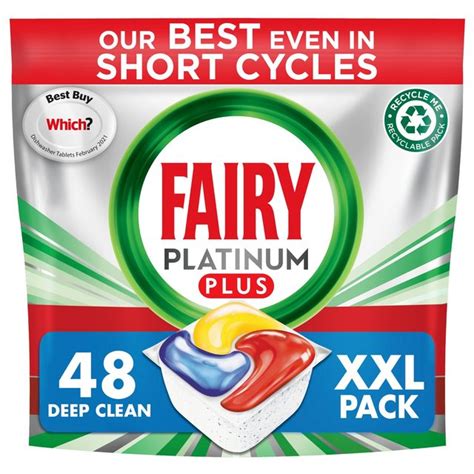 Fairy Platinum Plus Deep Clean Dishwasher Tablets Deep Clean Ocado