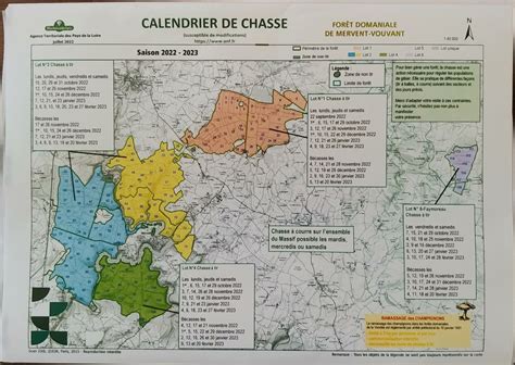 Calendrier De Chasse Sur La For T Mervent Vouvant Puy De