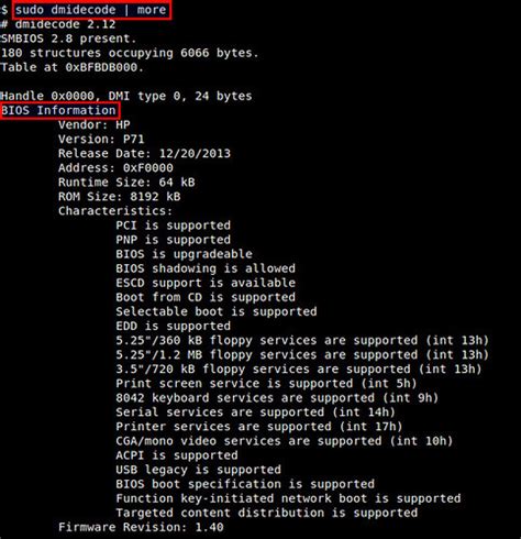 Bios Information On Linux Command Line How To Check Firmwa Flickr