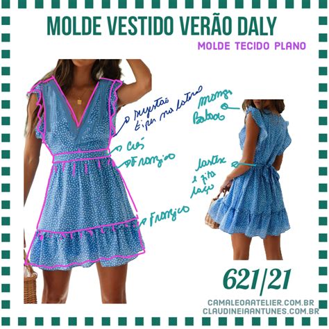 Molde Vestido Ver O Daly Camaleoa Atelier De Costura