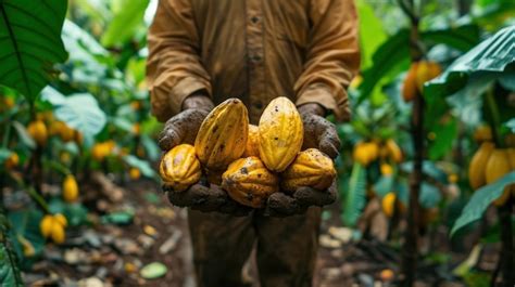 Premium Photo Harvest Cocoa Discover The Exuberant Cocoa Plantation