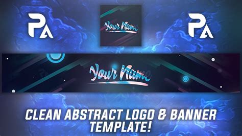 Free Abstract YouTube Logo & Banner Template + Tutorial! - YouTube