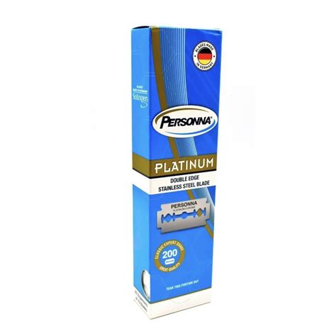 Personna Platinum Chrome Double Edge Razor Blades Blades Free