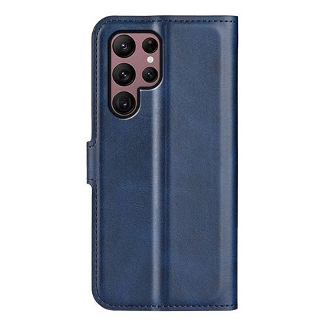 Preklopna Maska Calf Texture Blue Za Samsung Galaxy S Ultra