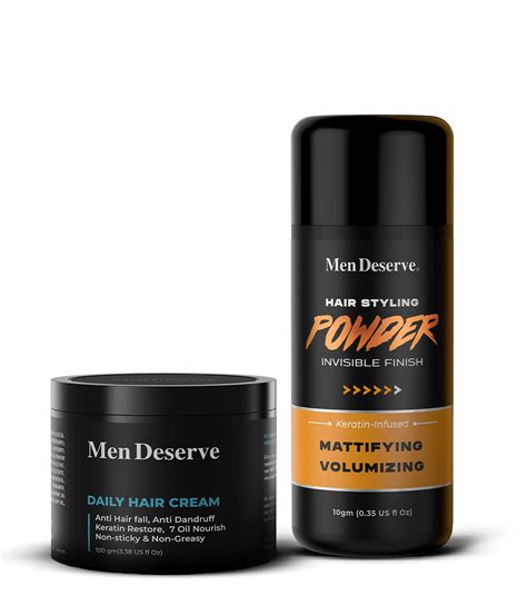 Hair Styling Combo Daily Use Hair Cream And Hair Powder Wax Men Deserve