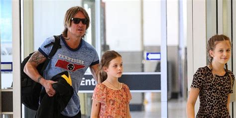 Keith Urban On Daddy Duty With His Two Daughters In Australia