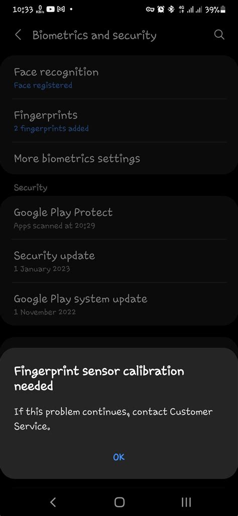 Solved A50 Fingerprint Sensor Calibration Needed Samsung Members