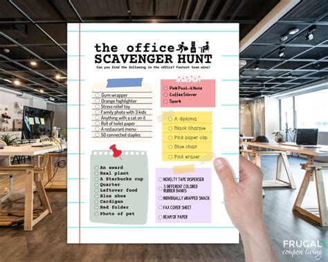 Office Scavenger Hunt For Adult Fun Office Party Games For Etsy