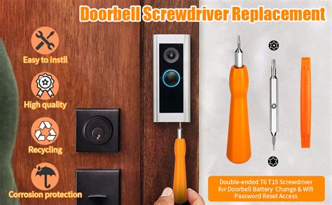 Sunjoyco T T Ring Doorbell Screwdriver Bit Replacement For Ring