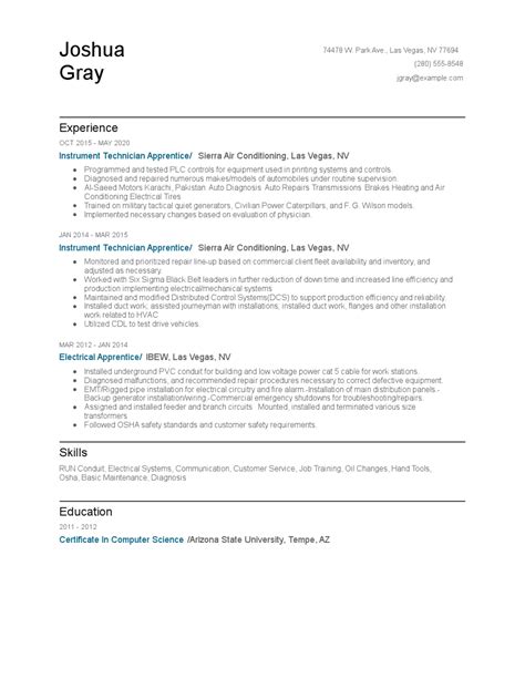 Mechanical Technician Resume Examples and Tips - Zippia