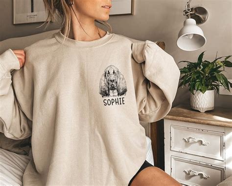 Bloodhound Sweatshirt Blood Hound Mom Sweatshirts Custom Dog Etsy