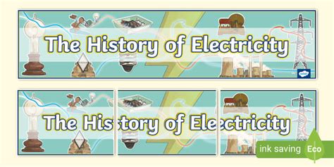 The History Of Electricity Display Banner Twinkl Ks2