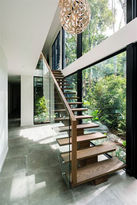 New Build Mitti Street Contemporary Staircase Sunshine Coast By Sx Constructions Houzz