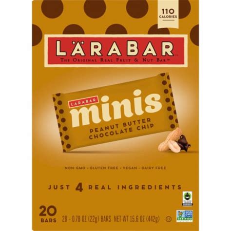 Larabar Minis Peanut Butter Chocolate Chip Fruit And Nut Bars Ct