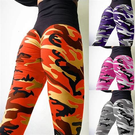 Trousers Camouflage Print Army Yoga Pants Gym Women Yoga Clothing