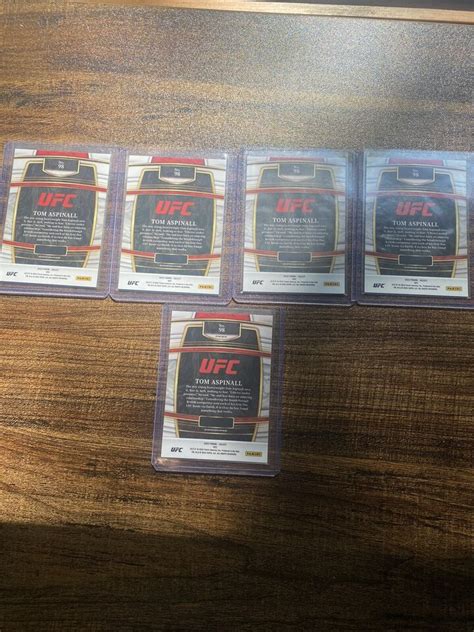 Select Ufc Tom Aspinall Card Rookie Rc Lot Silver Prizm