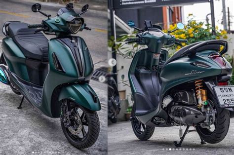 Yamaha Grand Filano Royal Green Dimodif Sporty Lebih Maskulin Gridoto