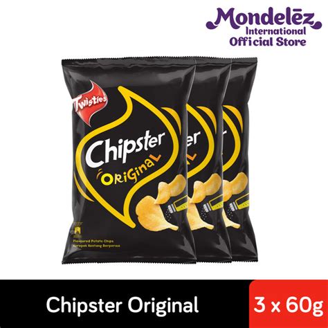 Bundle Of 3 Twisties Chipster Potato Chips Mid Pack Original Sour Cream Onion Hot Spicy