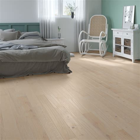 Parquet contrecollé intenso chêne abaca blanchi vitrifié M ARTENS l 13