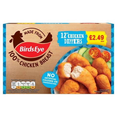 Birds Eye 12 Chicken Dippers 220g 8 Pack Price Marked £249