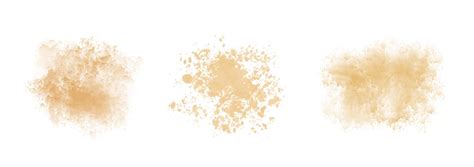 Set Of Abstract Beige Watercolor Stain Vector Texture Of Dusty Sand