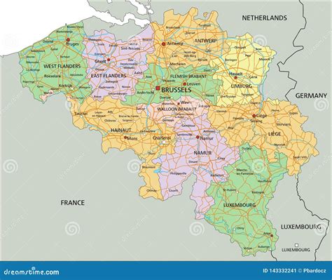 Carte De Belgique Détaillé Voyage Carte Plan