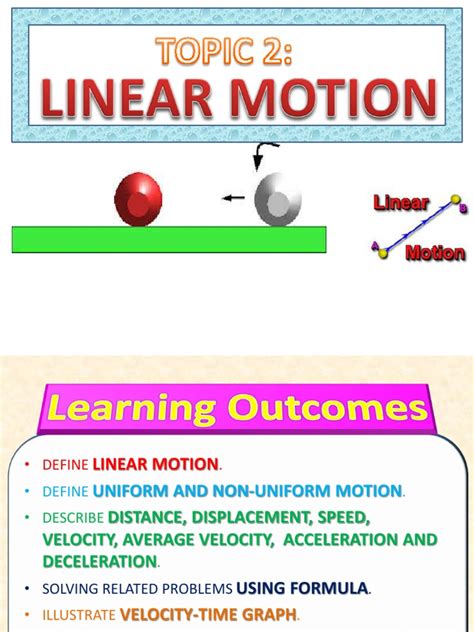 Unit 2 - Linear Motion | PDF | Velocity | Acceleration