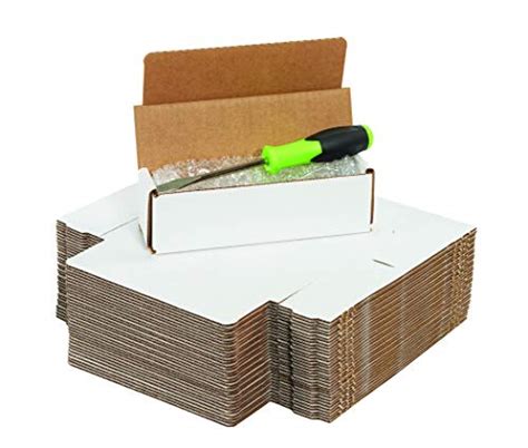 Aviditi White Corrugated Corrugated Cardboard Mailing Boxes 11 X 5 X