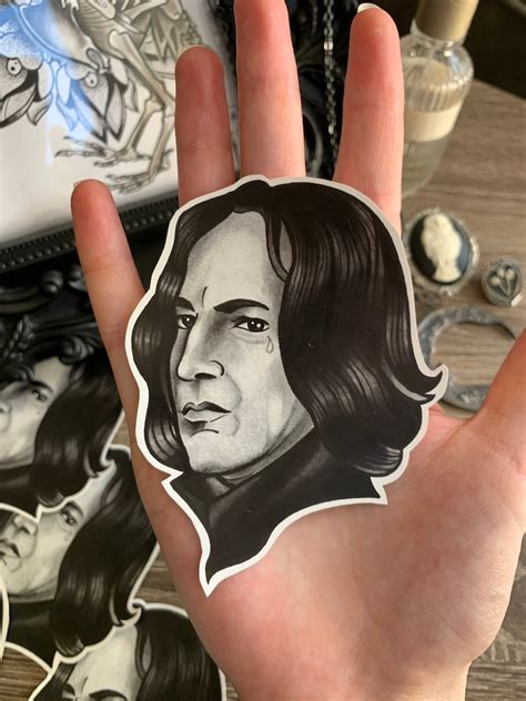 Professor Severus Snape Sticker Slytherin Waterproof Etsy