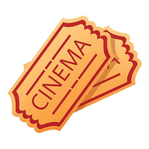 Cinema Tickets Icon Cartoon Style 14226600 Vector Art At Vecteezy