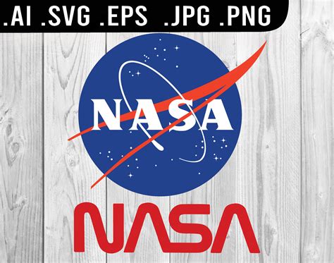 Nasa Svg And Wordmark Includes Ai Svg Eps Png  Etsy