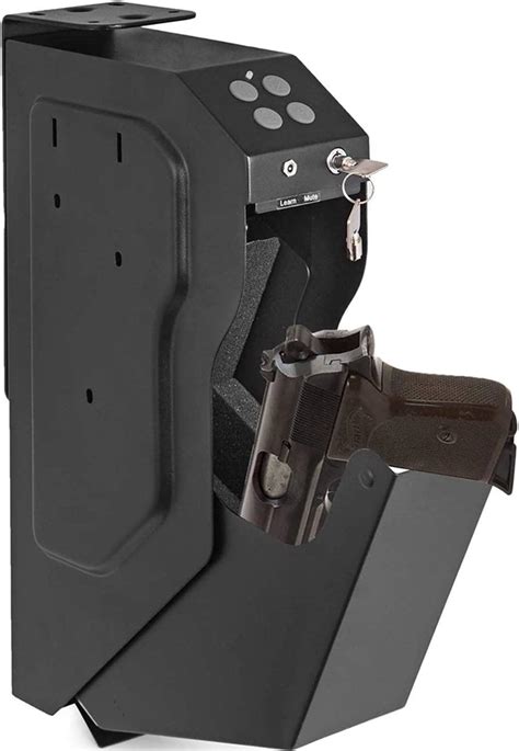 Gejlelds Gun Safes For Pistols Mini Handgun Safe Wall Mounted Handgun