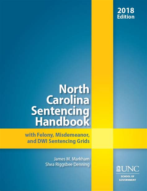 2018 North Carolina Sentencing Handbook Available – North Carolina ...