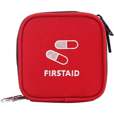 Mini trousse de premiers secours boîte à médicaments vide sac de