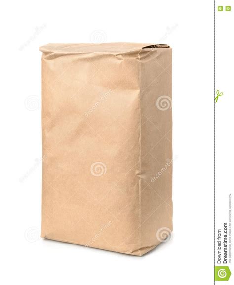 Brown Kraft Paper Food Bag Stock Image Image Of Paper 80977643