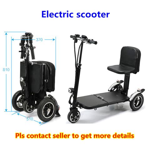 Triciclo plegable pequeño de tres ruedas para adultos Scooter de